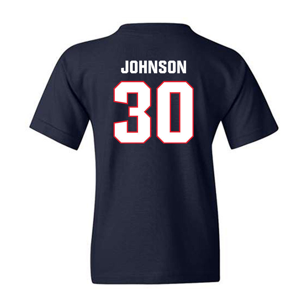 UConn - NCAA Football : Charles Johnson - Classic Shersey Youth T-Shirt-1