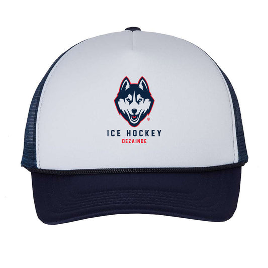 UConn - NCAA Men's Ice Hockey : Carlin Dezainde - Trucker Hat-0