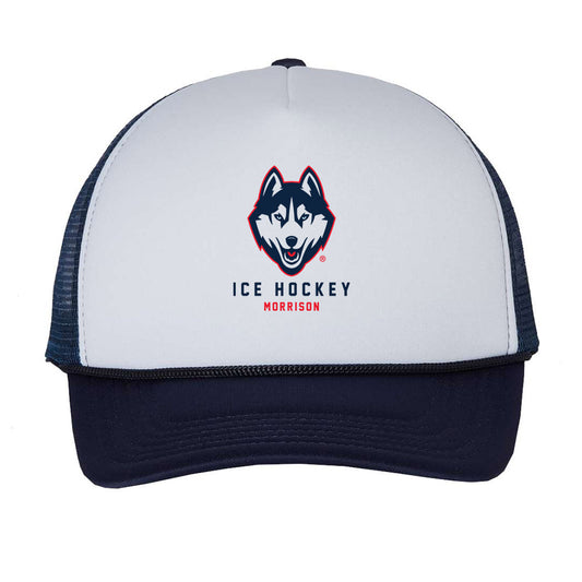 UConn - NCAA Men's Ice Hockey : Charlie Morrison - Trucker Hat-0