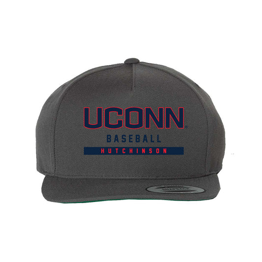 UConn - NCAA Baseball : Sam Hutchinson - Snapback Hat-0