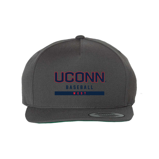 UConn - NCAA Baseball : Charlie West - Snapback Hat