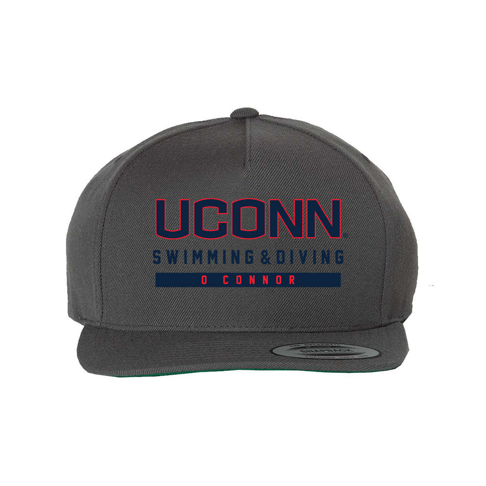 UConn - NCAA Women's Swimming & Diving : Kiersten O'Connor - Snapback Hat-0