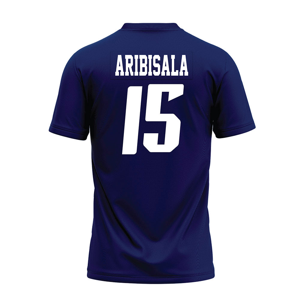Rice - NCAA Football : Matthew Aribisala - Navy Blue AAC Premium Football Jersey-1