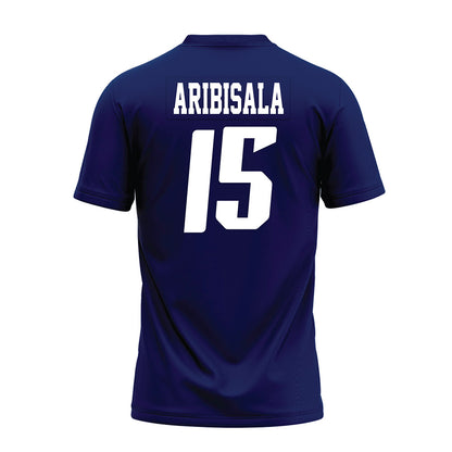 Rice - NCAA Football : Matthew Aribisala - Navy Blue AAC Premium Football Jersey-1