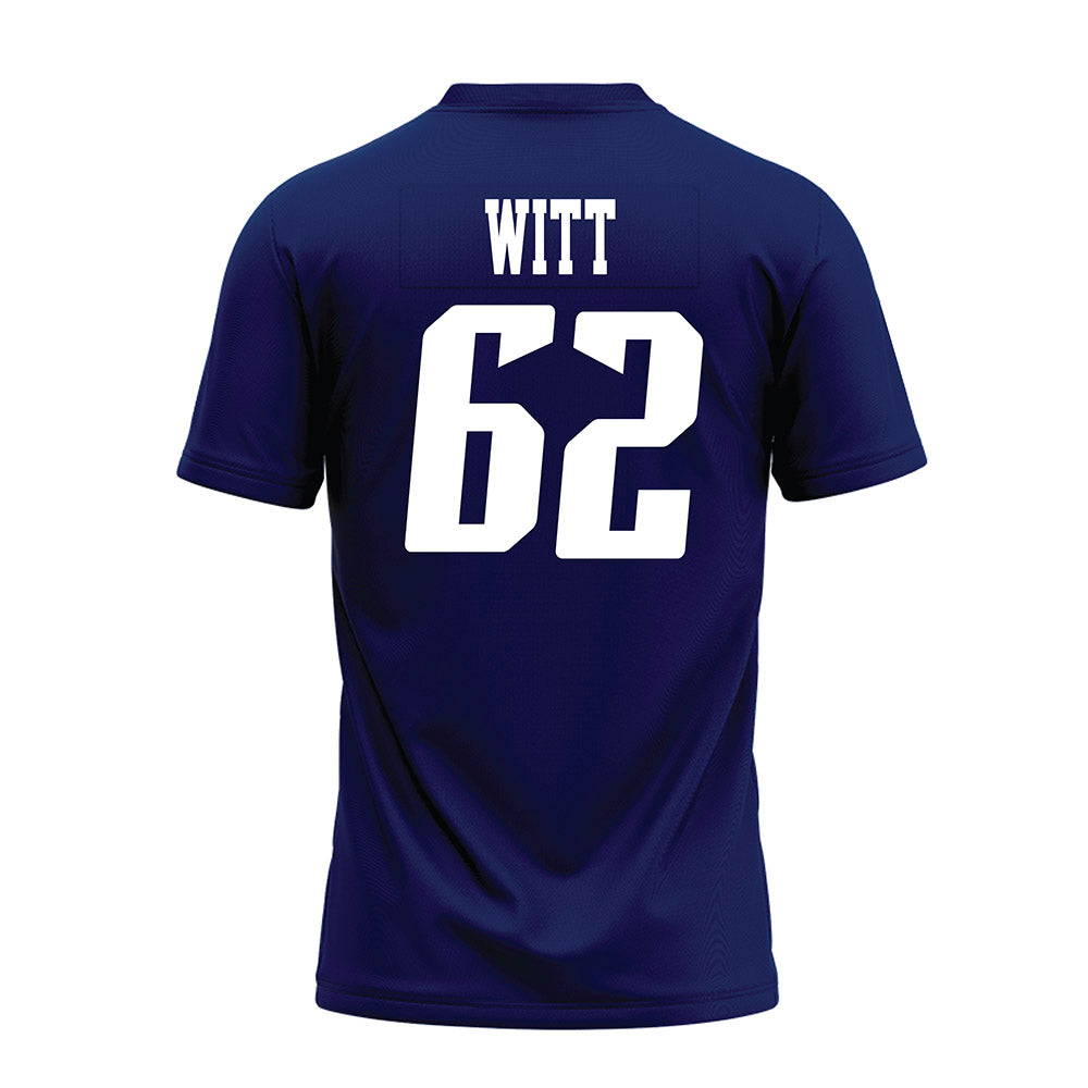 Rice - NCAA Football : Cullen Witt - Navy Blue AAC Premium Football Jersey-1