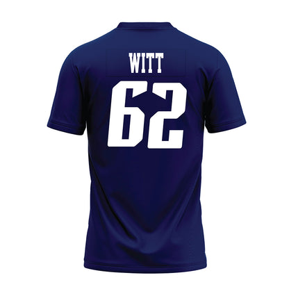 Rice - NCAA Football : Cullen Witt - Navy Blue AAC Premium Football Jersey-1