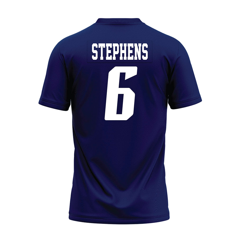 Rice - NCAA Football : Dylan Stephens - Navy Blue AAC Premium Football Jersey-1