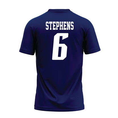Rice - NCAA Football : Dylan Stephens - Navy Blue AAC Premium Football Jersey-1