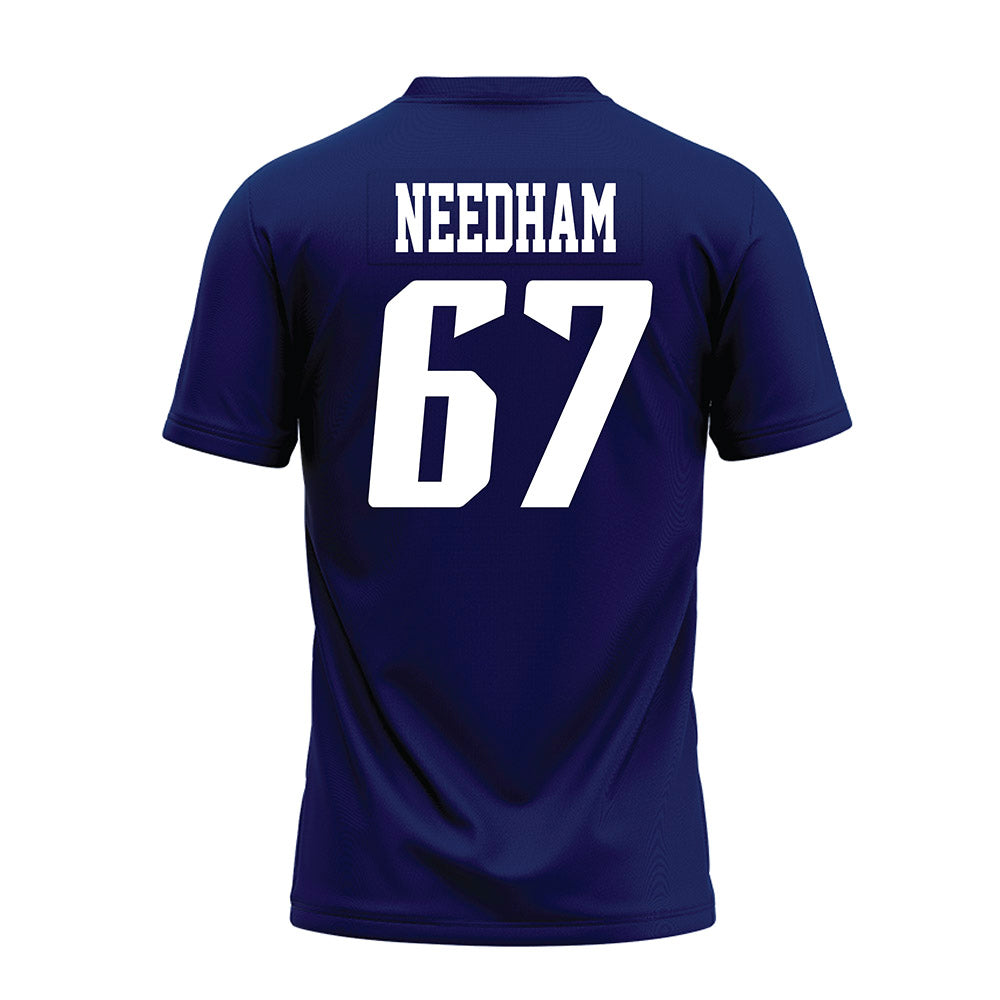 Rice - NCAA Football : Luke Needham - Navy Blue AAC Premium Football Jersey-1