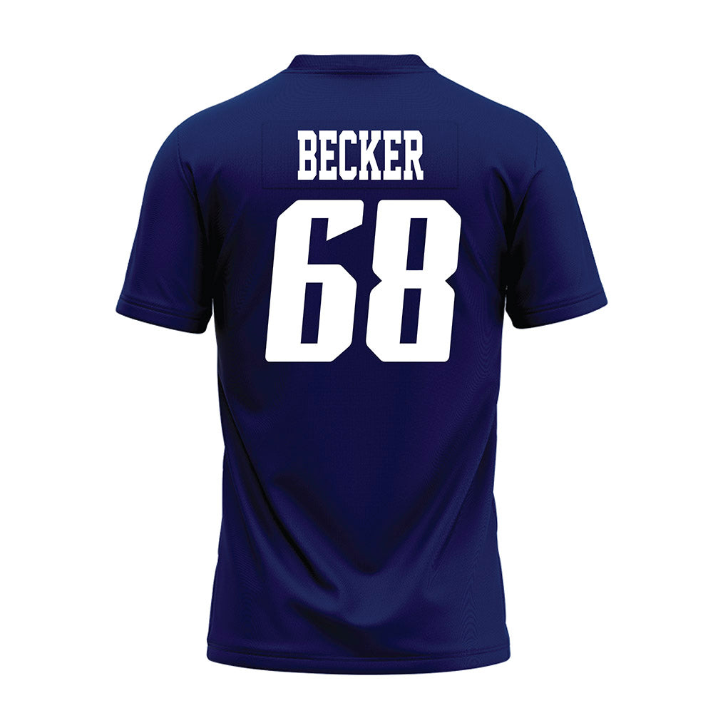 Rice - NCAA Football : Scott Becker - Navy Blue AAC Premium Football Jersey-1