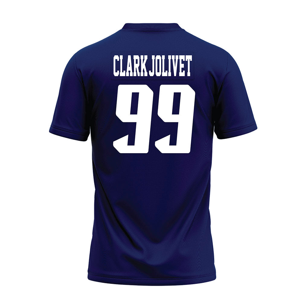 Rice - NCAA Football : Christopher Clark-Jolivet - Navy Blue AAC Premium Football Jersey-1