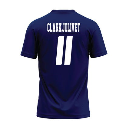 Rice - NCAA Football : Christopher Clark-Jolivet - Navy Blue AAC Premium Football Jersey-1