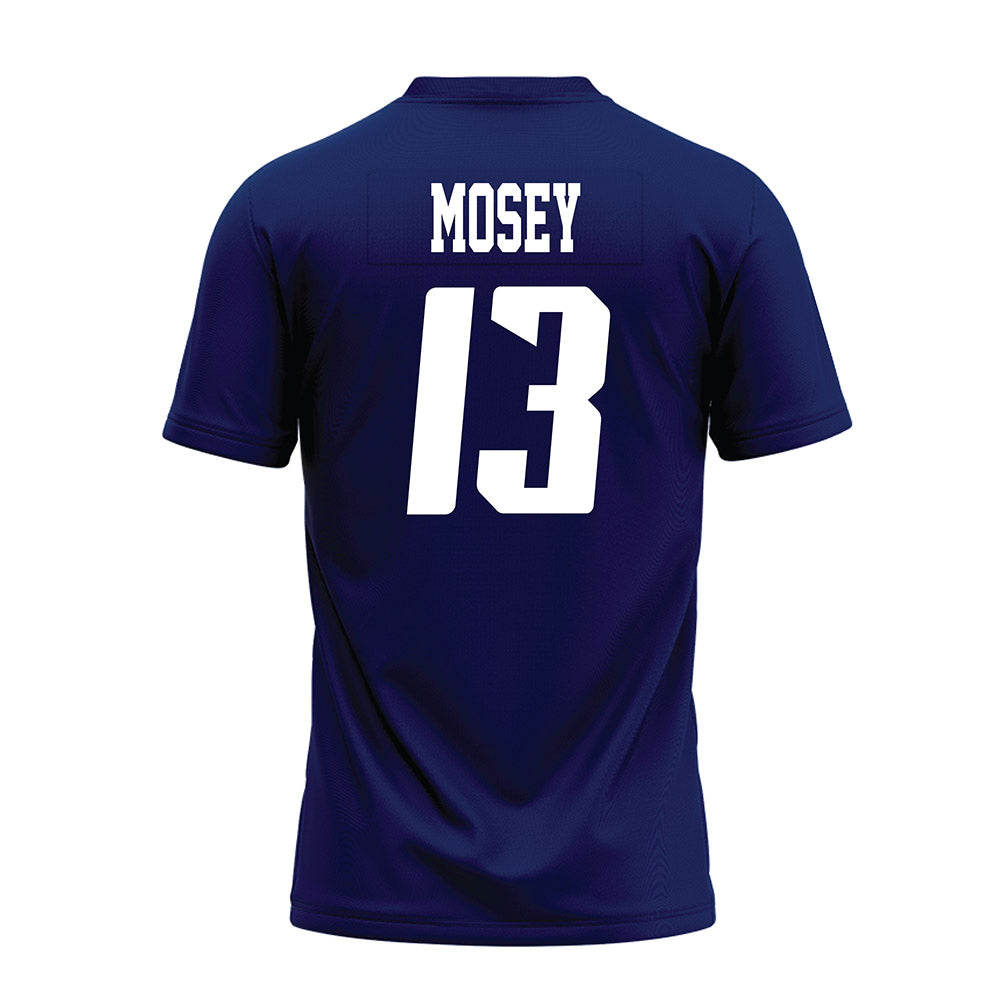 Rice - NCAA Football : Maxwell Mosey - Navy Blue AAC Premium Football Jersey-1