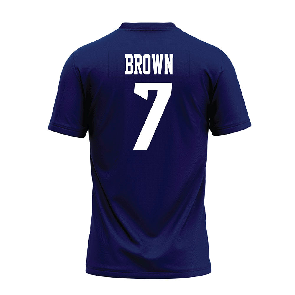 Rice - NCAA Football : Angelo "AJ" Brown - Navy Blue AAC Premium Football Jersey-1