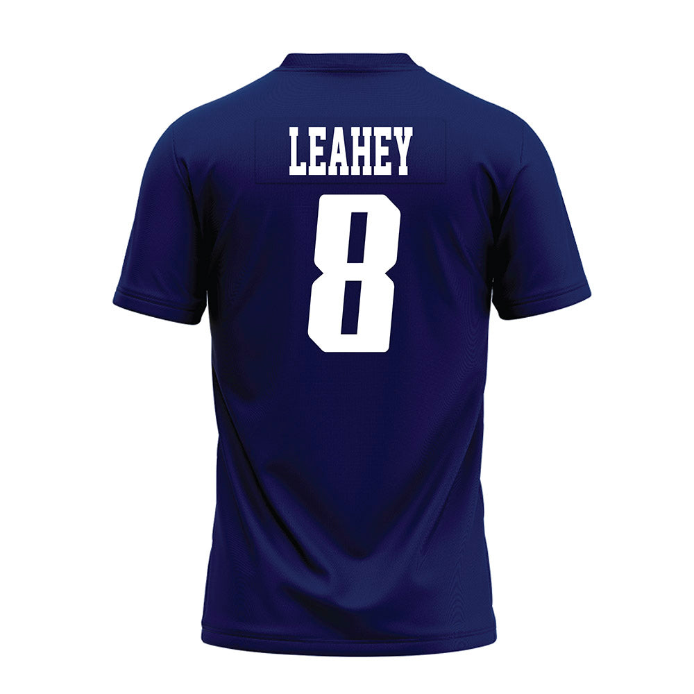Rice - NCAA Football : Colin Leahey - Navy Blue AAC Premium Football Jersey-1