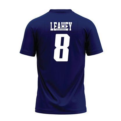 Rice - NCAA Football : Colin Leahey - Navy Blue AAC Premium Football Jersey-1