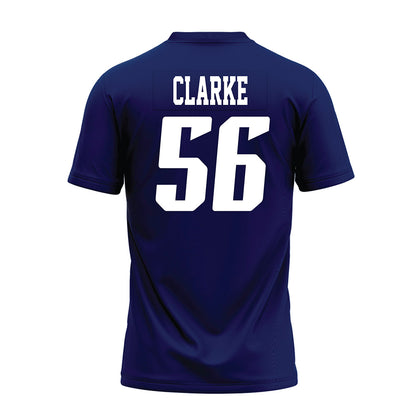Rice - NCAA Football : Seth Clarke - Navy Blue AAC Premium Football Jersey-1
