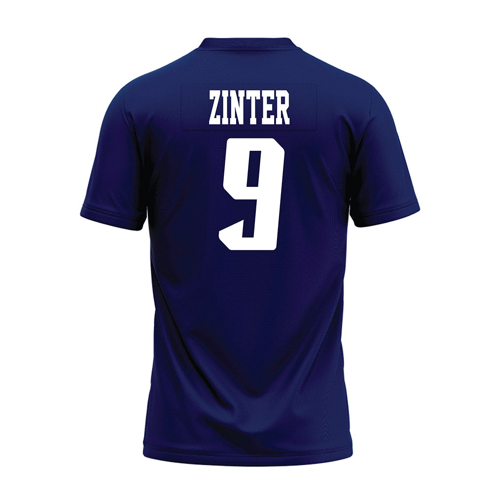 Rice - NCAA Football : Preston Zinter - Navy Blue AAC Premium Football Jersey-1