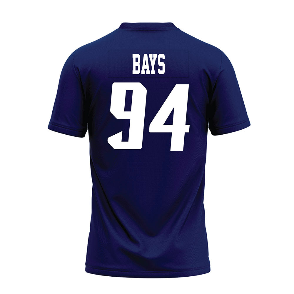 Rice - NCAA Football : Braden Bays - Navy Blue AAC Premium Football Jersey-1
