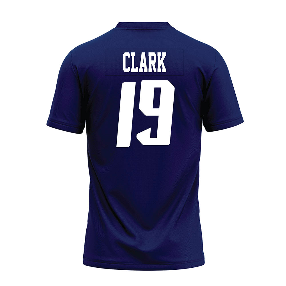 Rice - NCAA Football : Jordan Clark - Navy Blue AAC Premium Football Jersey-1