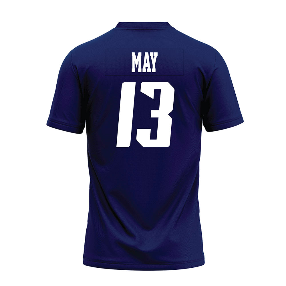 Rice - NCAA Football : Tariq May - Navy Blue AAC Premium Football Jersey-1