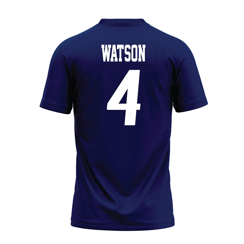 Rice - NCAA Football : Tariq Watson - Navy Blue AAC Premium Football Jersey-1