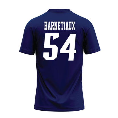 Rice - NCAA Football : Austin Harnetiaux - Navy Blue AAC Premium Football Jersey-1