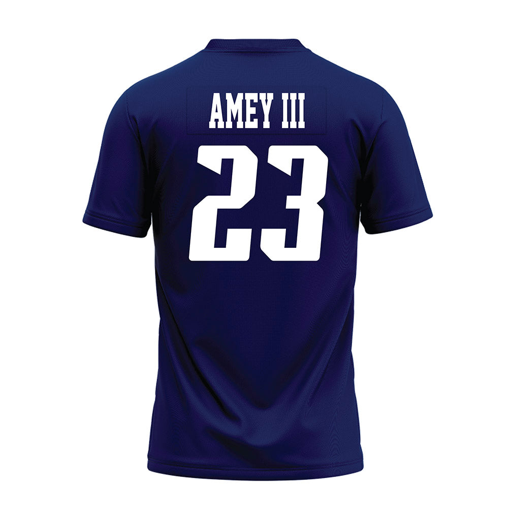 Rice - NCAA Football : Michael Amey III - Navy Blue AAC Premium Football Jersey-1