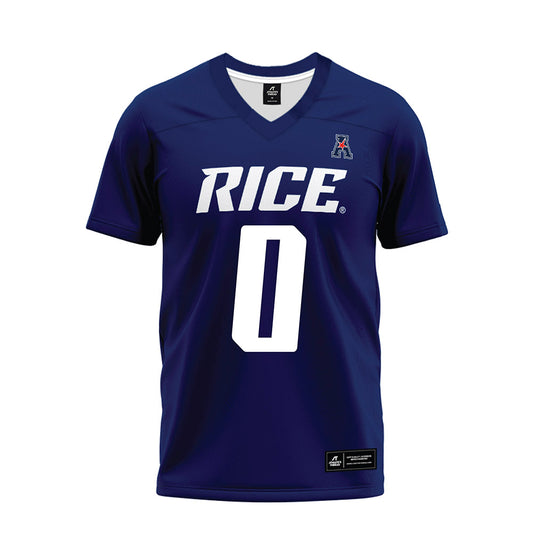 Rice - NCAA Football : Payton Matthews - Navy Blue AAC Premium Football Jersey-0