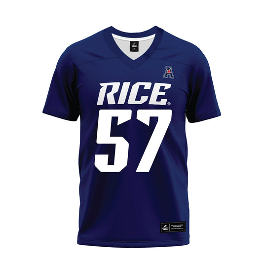 Rice - NCAA Football : Leyonte Chandler - Navy Blue AAC Premium Football Jersey-0