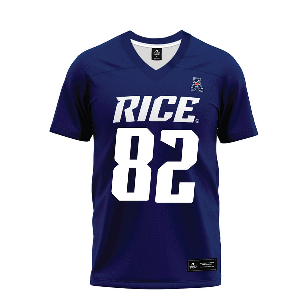 Rice - NCAA Football : Colten Cole - Navy Blue AAC Premium Football Jersey-0