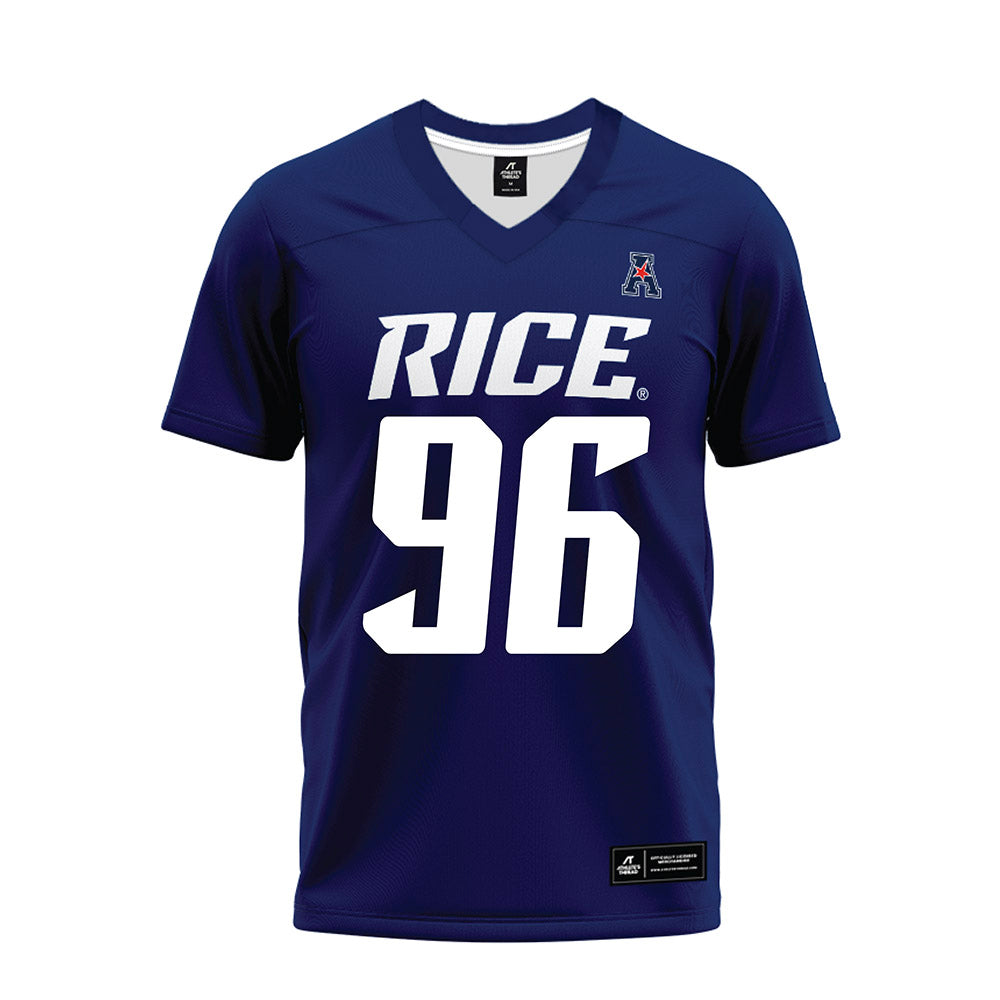 Rice - NCAA Football : Dillan Botts - Navy Blue AAC Premium Football Jersey-0