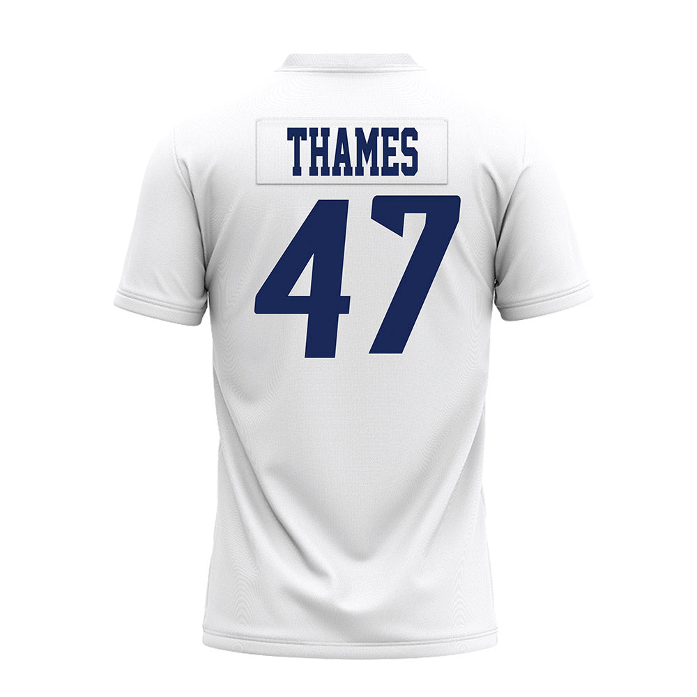 Rice - NCAA Football : Ty Thames - White AAC Premium Football Jersey-1