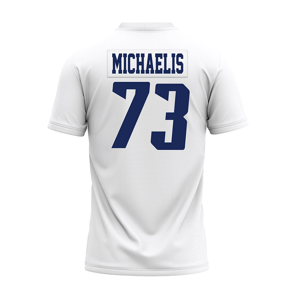 Rice - NCAA Football : Justin Michaelis - White AAC Premium Football Jersey-1