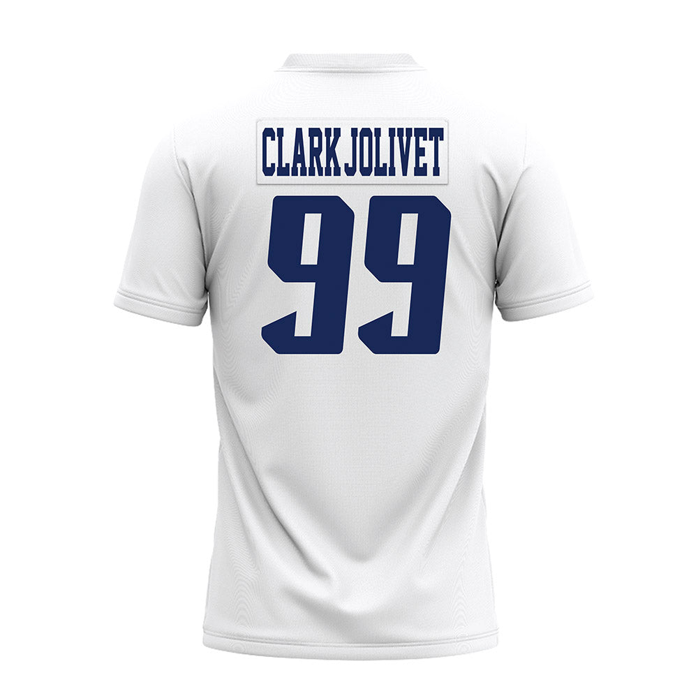 Rice - NCAA Football : Christopher Clark-Jolivet - White AAC Premium Football Jersey-1