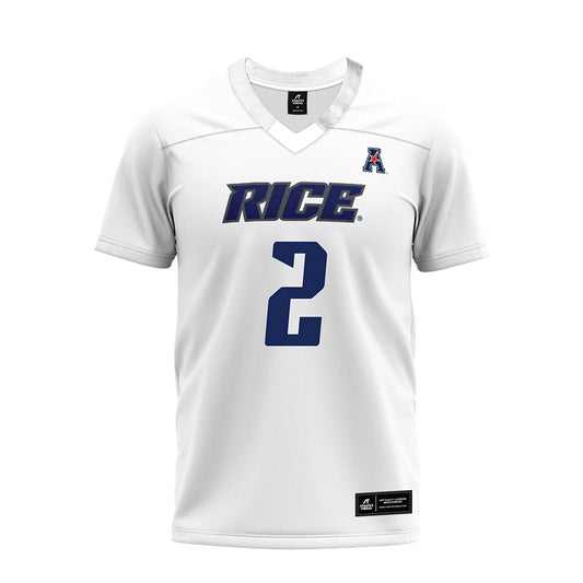 Rice - NCAA Football : Jo Chavez - White AAC Premium Football Jersey-0