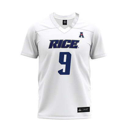 Rice - NCAA Football : Preston Zinter - White AAC Premium Football Jersey-0