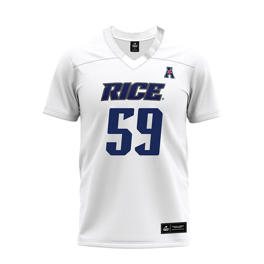 Rice - NCAA Football : Colter Alberding - White AAC Premium Football Jersey-0