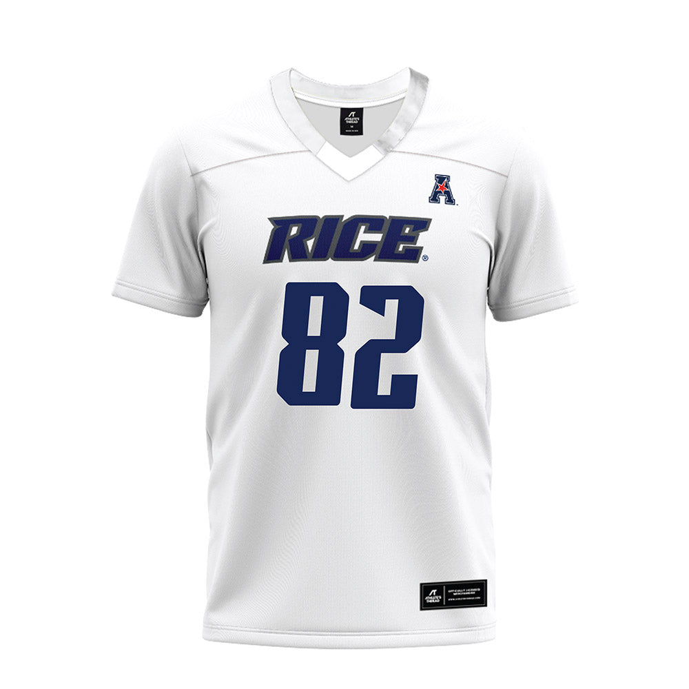 Rice - NCAA Football : Colton Cole - White AAC Premium Football Jersey-0