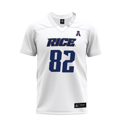 Rice - NCAA Football : Colton Cole - White AAC Premium Football Jersey-0