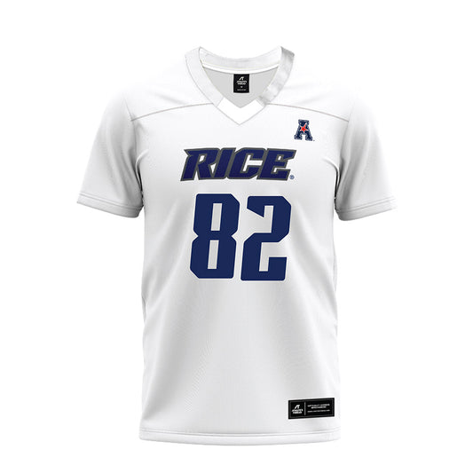 Rice - NCAA Football : Colton Cole - White AAC Premium Football Jersey-0