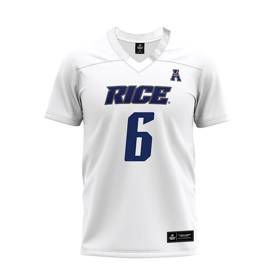 Rice - NCAA Football : Ben Grice - White AAC Premium Football Jersey-0