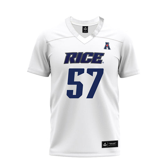 Rice - NCAA Football : Leyonte Chandler - White AAC Premium Football Jersey-0