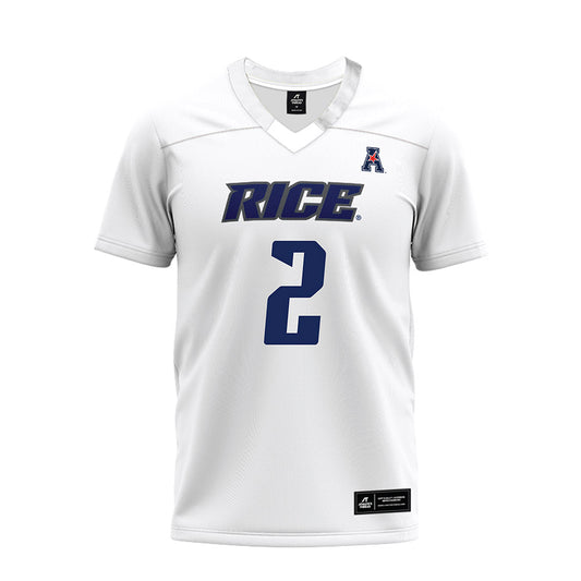 Rice - NCAA Football : Jo Chavez - White AAC Premium Football Jersey-0