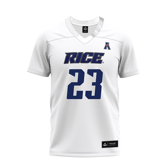 Rice - NCAA Football : Michael Amey III - White AAC Premium Football Jersey-0