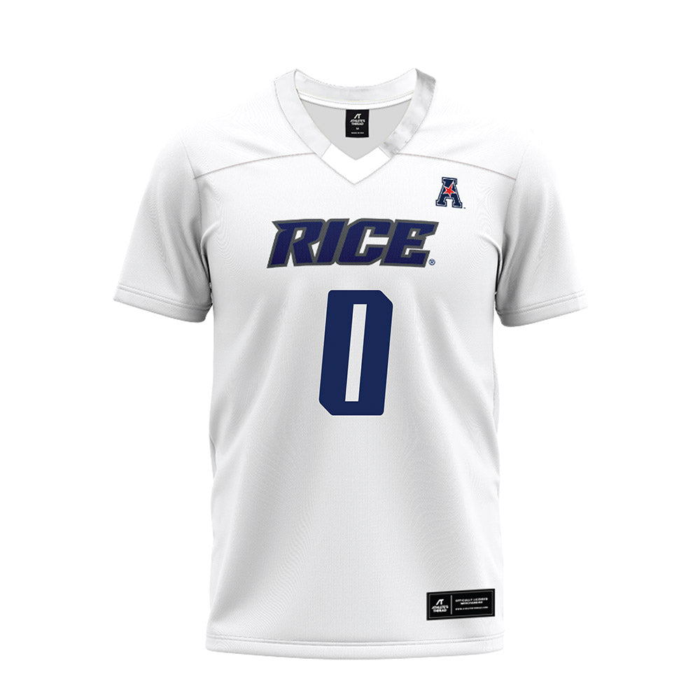 Rice - NCAA Football : Payton Matthews - White AAC Premium Football Jersey-0