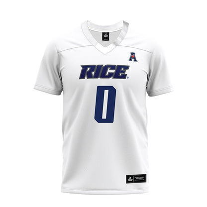 Rice - NCAA Football : Payton Matthews - White AAC Premium Football Jersey-0