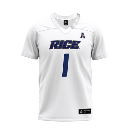 Rice - NCAA Football : Zach Cody - White AAC Premium Football Jersey-0