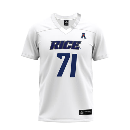 Rice - NCAA Football : Cole Principe - White AAC Premium Football Jersey-0