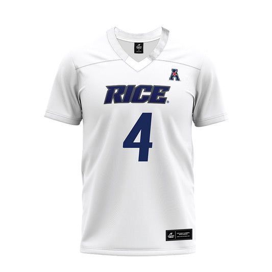Rice - NCAA Football : Tariq Watson - White AAC Premium Football Jersey-0